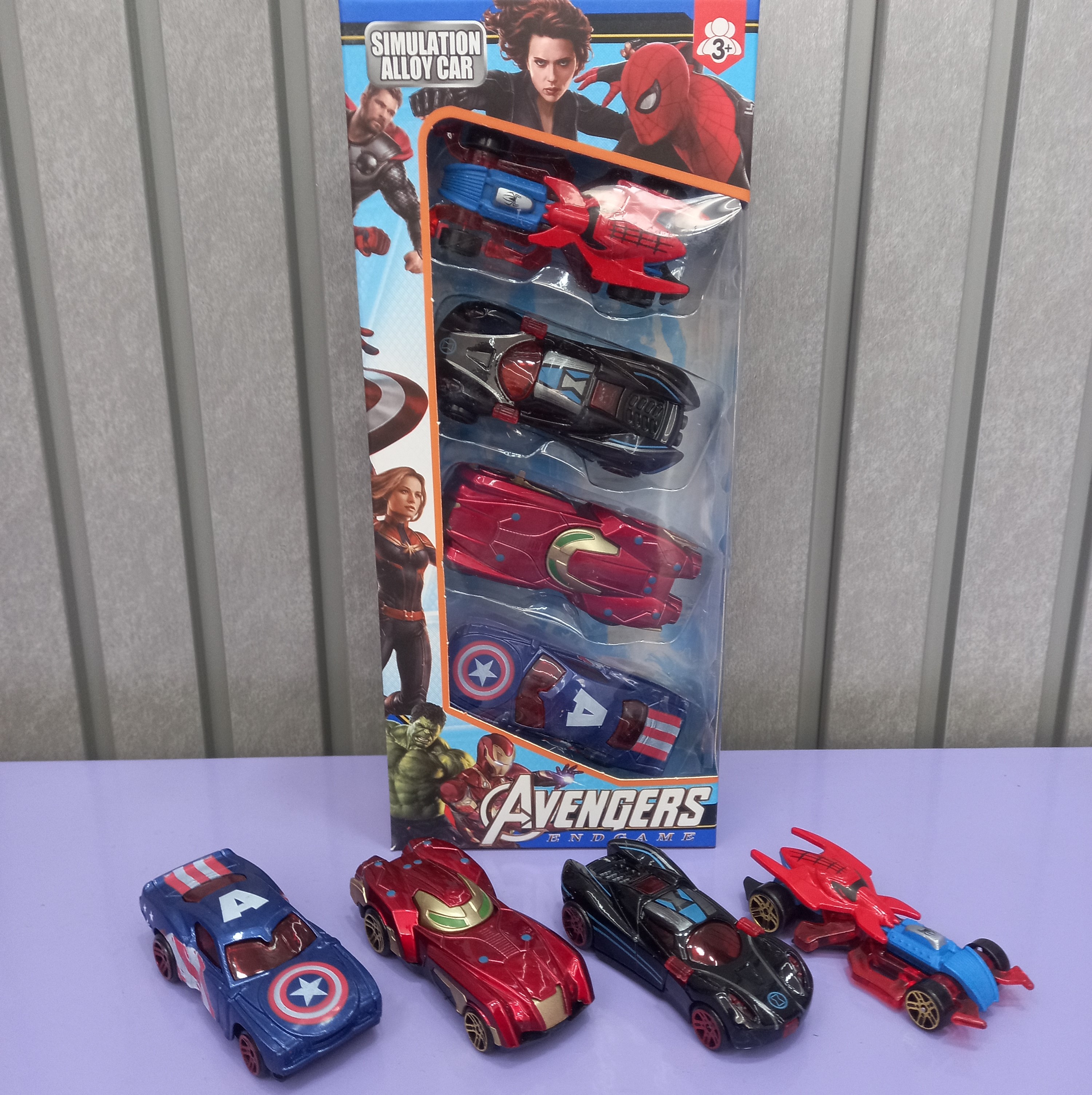 ست ماشین فلزی طرح قهرمانان Avengers